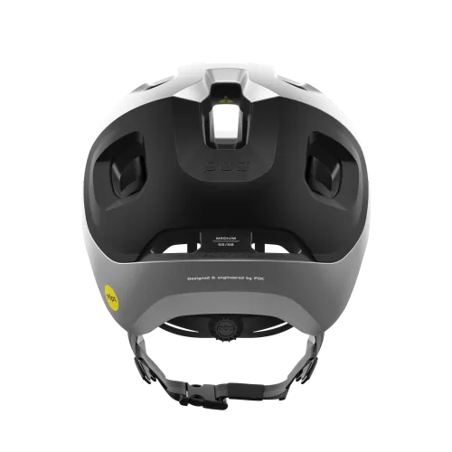 POC Axion Race MIPS Bike Helmet - Uranium Black Matt-Argentite Silver Matt