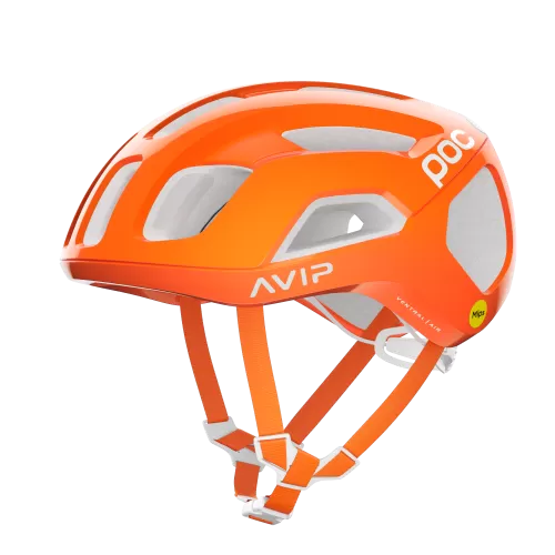 POC Ventral Air MIPS MIPS Velohelm - Fluorescent Orange AVIP