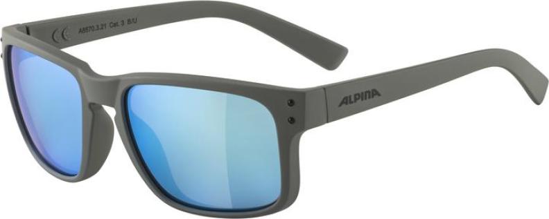 Preview: Alpina KOSMIC Sonnenbrillen - moon-grey matt, blue mirror
