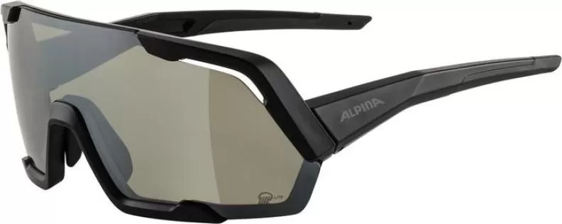 Alpina ROCKET Q-LITE Sonnenbrille - black matt, mirror silver