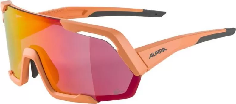 Alpina ROCKET Q-LITE Eyewear - peach matt, mirror pink