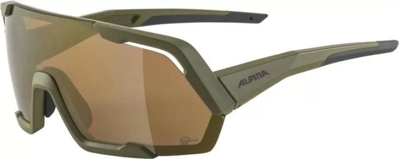 Alpina ROCKET Q-LITE Sonnenbrille - olive matt, mirror bronce