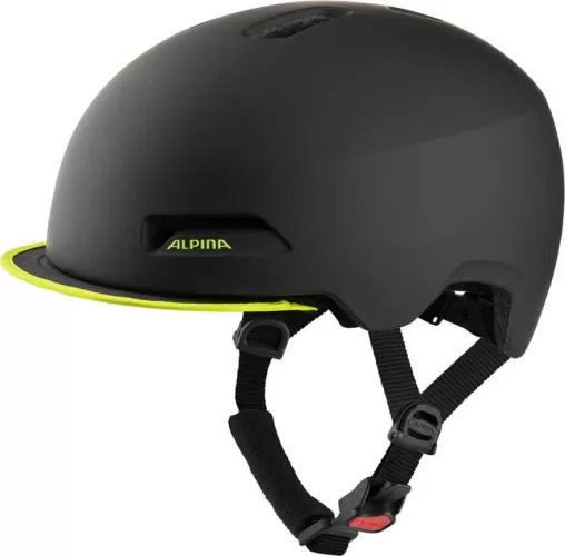 Alpina Brooklyn Velo Helmet - black-neon yellow matt