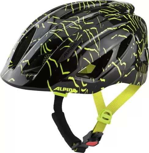 Alpina Pico Children Velo Helmet - black-neon yellow gloss