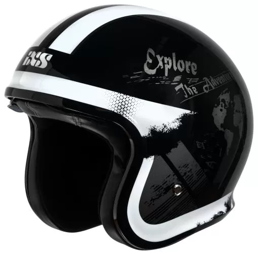 iXS 880 2.2 Open Face Helmet - black-white-anthracite