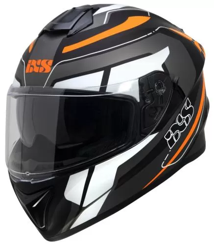 iXS 216 2.2 Full Face Helmet - grey-black-orange fluo