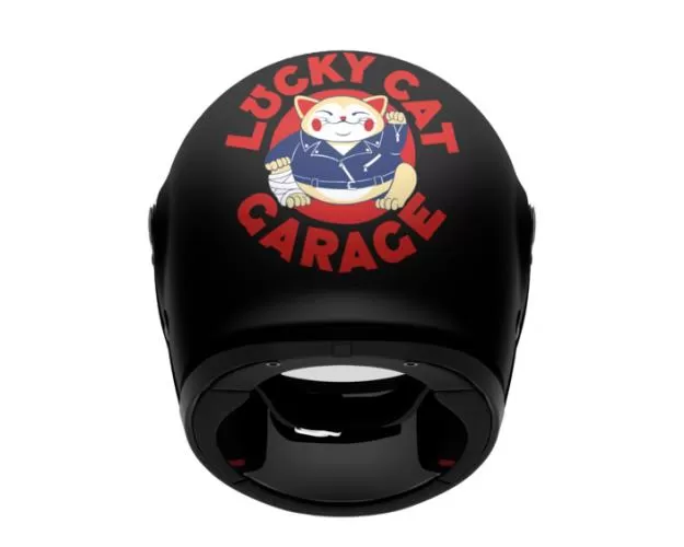 SHOEI Glamster The Lucky Cat Garage TC-5 Integralhelm - schwarz-grau-rot