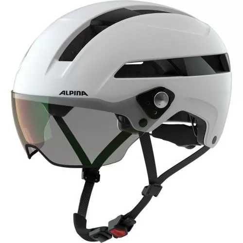 Alpina Soho Visor V Bike Helmet - White Matt