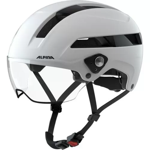 Alpina Soho Visor Bike Helmet - White Matt