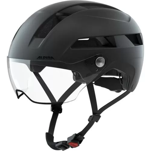 Alpina Soho Visor Bike Helmet - Black Matt