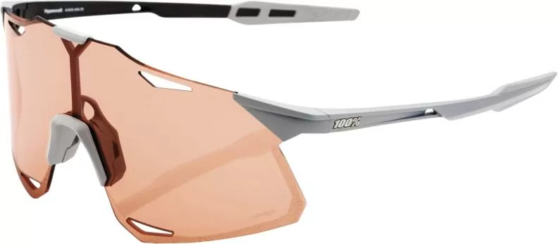 100% Hypercraft - Matte Stone Grey - HiPER Coral Lens