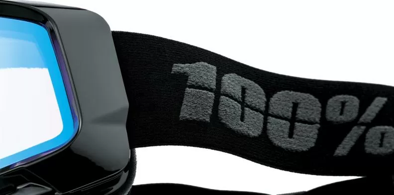 100% Okan Hiper Goggle Black/Turquoise - Mirror Turquoise Lens