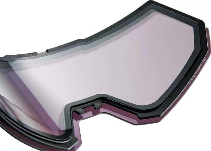100% Snowcraft XL Hiper Goggle Black/Silver - Mirror Silver Lens