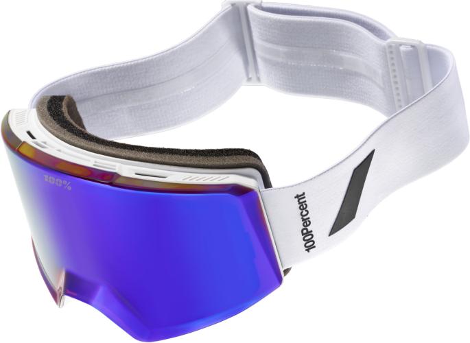 Preview: 100% Norg Hiper Goggle White -Mirror Violet