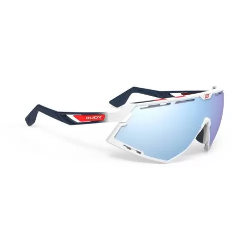 Rudy Project Defender sports glasses - white gloss-fade blue, multilaser ice