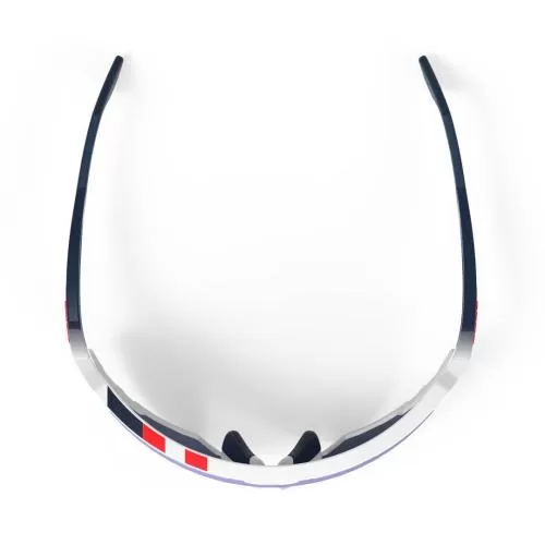 RudyProject Defender Sportbrille - white gloss-fade blue, multilaser ice