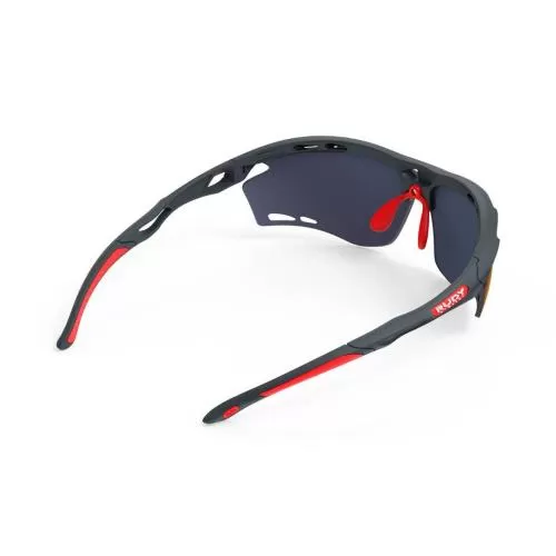 RudyProject Propulse Sportbrille - charcoal matte, multilaser red