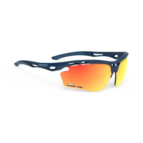 Rudy Project Propulse sports glasses - blue navy matte, multilaser orange