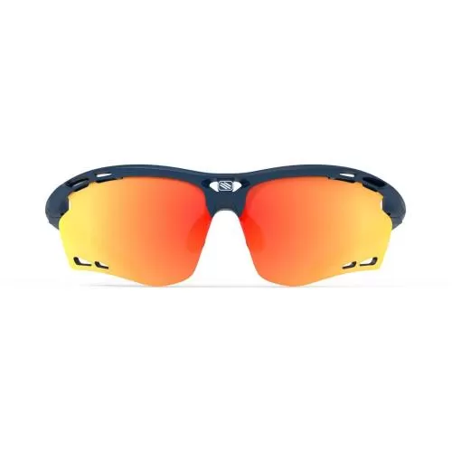 RudyProject Propulse sports glasses - blue navy matte, multilaser orange