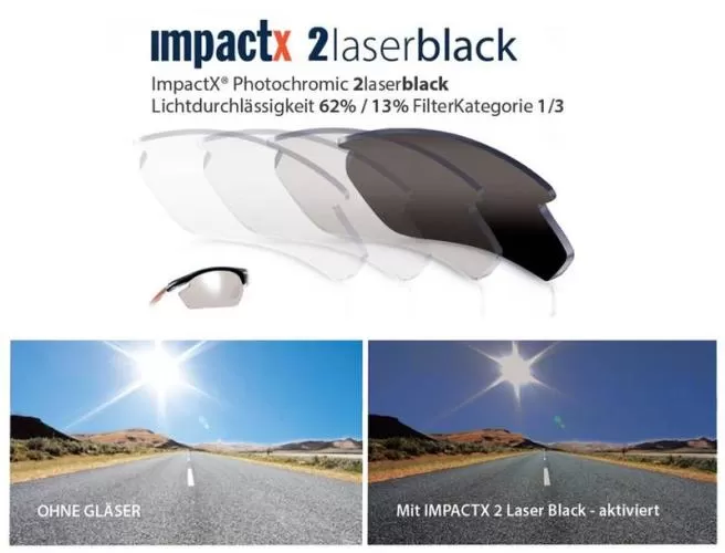 Rudy Project Rydon impactX2 Linse - photochromic laser black