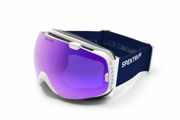 Spektrum Skibrille G002 - Optical White, Brown Revo Mirror Blue
