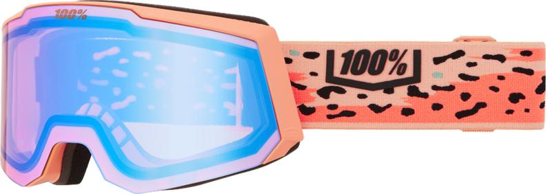 Preview: 100% SNOWCRAFT S HiPER Goggle Safari - Mirror Peach Lens