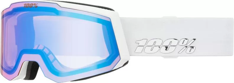 100% SNOWCRAFT S HiPER Goggle White/Lavender - Mirror Lavender Le