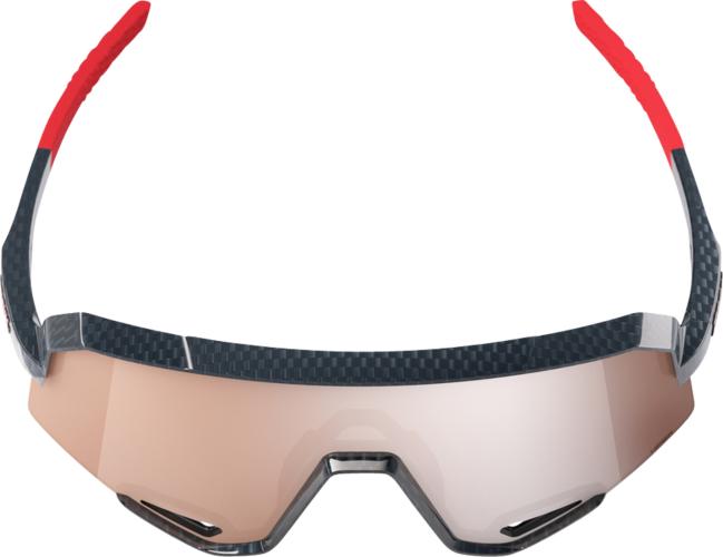 Preview: 100% Slendale - Gloss Crabon Fiber - HiPPER Crimson-Silver L