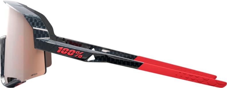 Preview: 100% Slendale - Gloss Crabon Fiber - HiPPER Crimson-Silver L