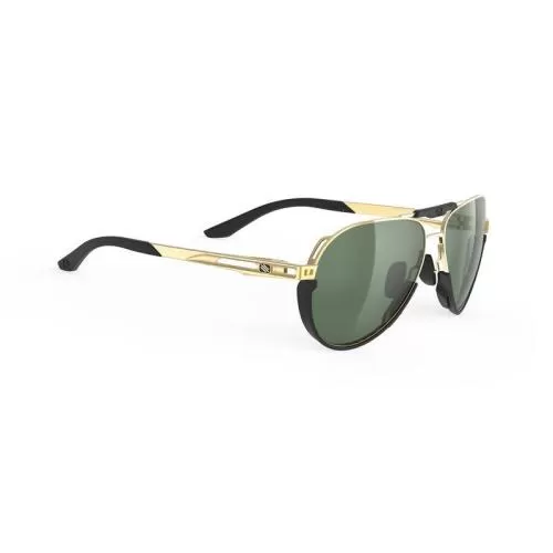 Rudy Project Skytrail Sonnenbrille - Light Gold Shiny Mirror Green