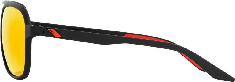 100% Brille Kasia Soft Tact Black-HiPER Red ML