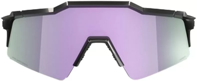 100% Brille Speedcraft SL - Polished Black - HiPER Polarized Lavender