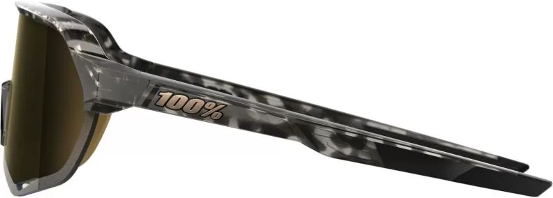 100% S2 - Gloss Black Havana - Soft Gold Mirror