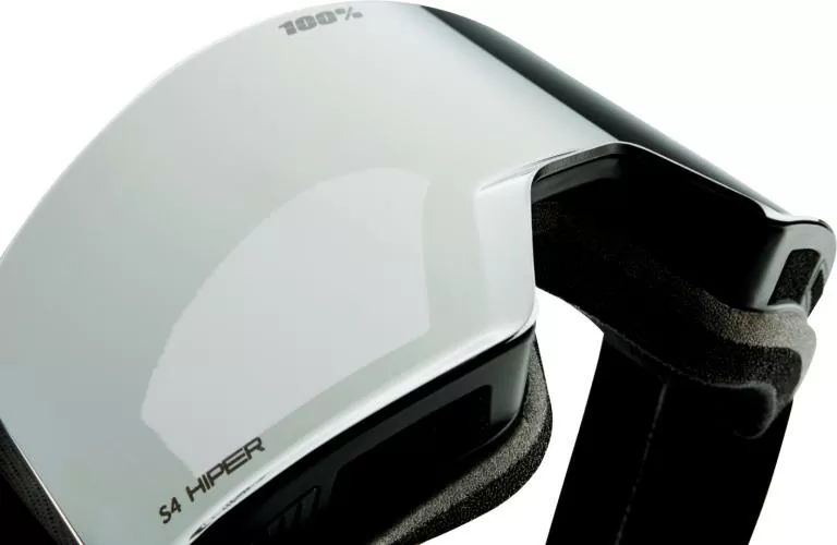 100% NORG HiPER Goggle Black/Silver - Mirror Silver Lens
