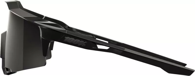 100% SPEEDCRAFT - Matte Black Gloss Black - Black Mirror