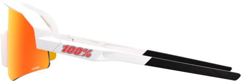 Preview: 100% SLENDALE XS - Matte White - HiPER Red Multilayer Mirror