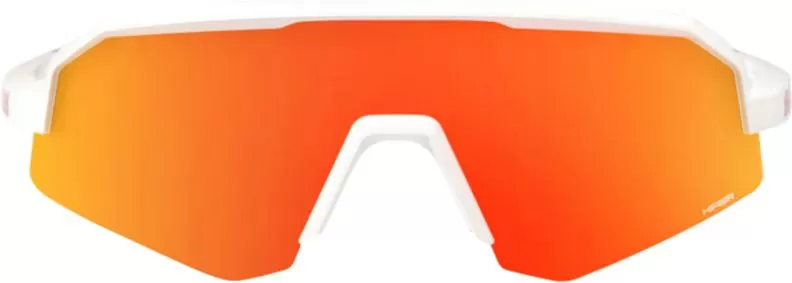100% SLENDALE XS - Matte White - HiPER Red Multilayer Mirror