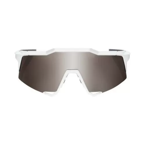 Speedcraft Tall Matte White HiPER Silver Mirror Lens