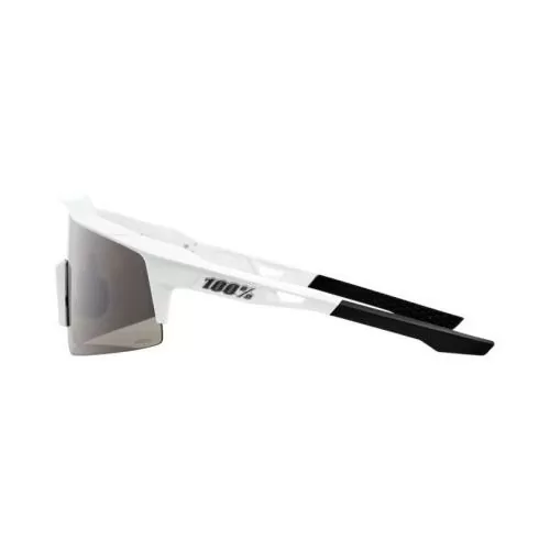 Speedcraft SL Matte White HiPER Silver Mirror Lens