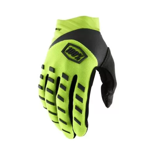 Airmatic Handschuhe fluo gelb-schwarz L