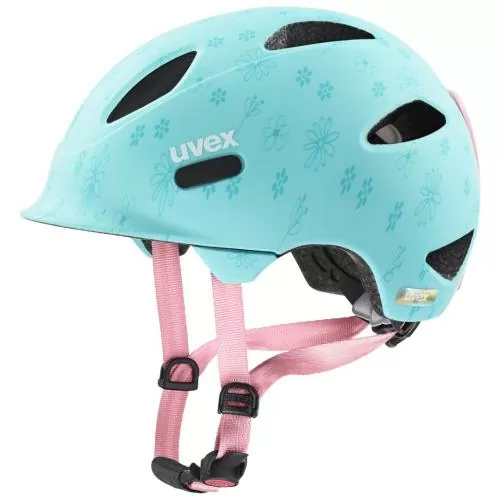 Uvex Oyo Style Kinder Velohelm - Flowers Cyan Mat