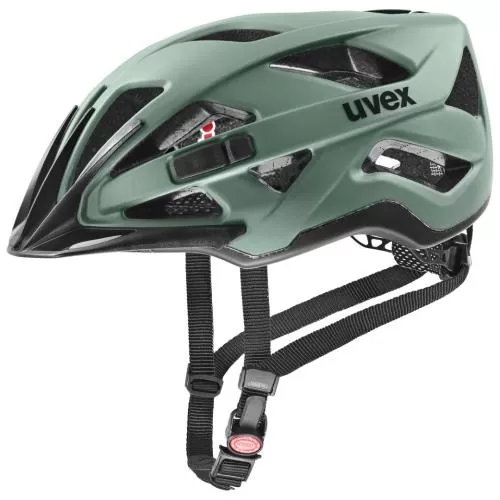 Uvex Active CC Bike Helmet - Moss Green-Black Mat