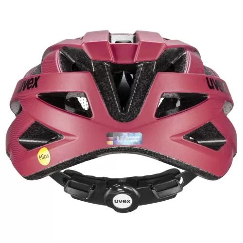 Uvex I-VO CC MIPS Bike Helmet - Black-Red Mat
