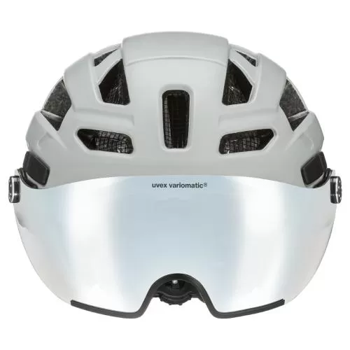 Uvex Finale Visor Velo Helmet - Sand White Matt