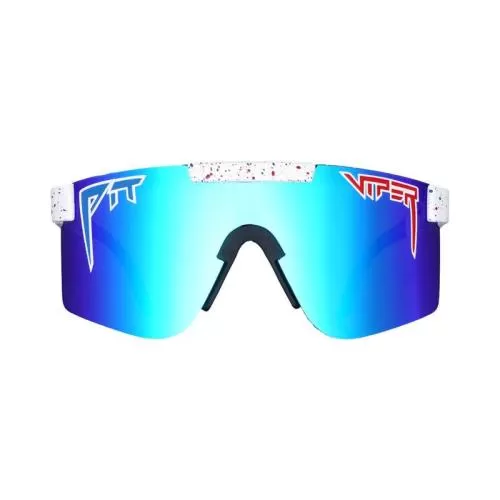 Pit Viper The Absolute Freedom Sun Glasses - White Black Polarized Blue