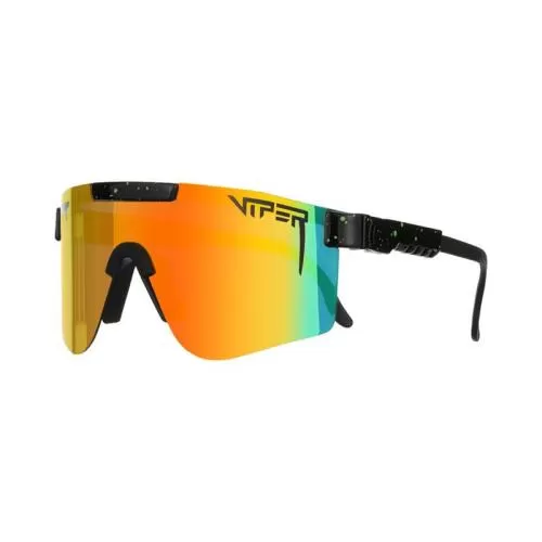 Pit Viper The Monster Bull Sun Glasses - Black Polarized Double Wide Orange