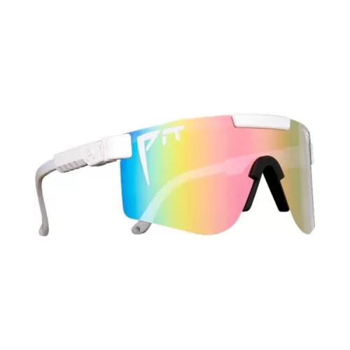 Pit Viper The Miami Nights Double Wide Sonnenbrille - Weiss Mehrfarbig