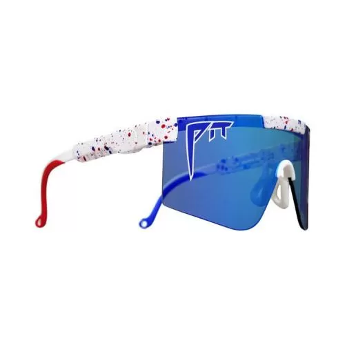 Pit Viper The Merika 2000 Sun Glasses - White Polarized Blue