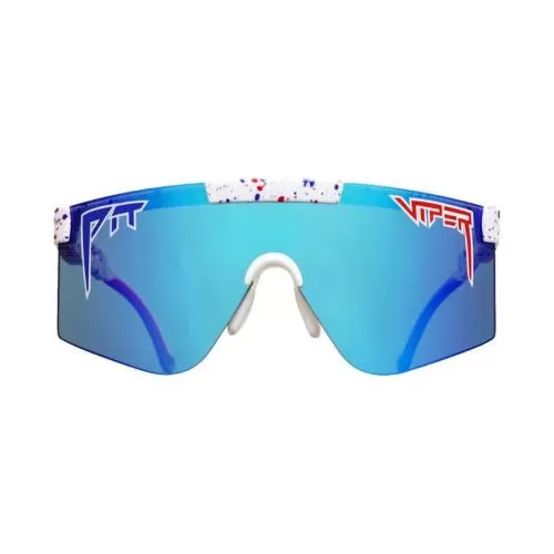 Pit Viper The Merika 2000 Sun Glasses - White Polarized Blue