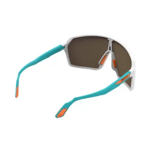 Rudy Project Spinshield Sportbrille - White-Water Matte, Multilaser Orange